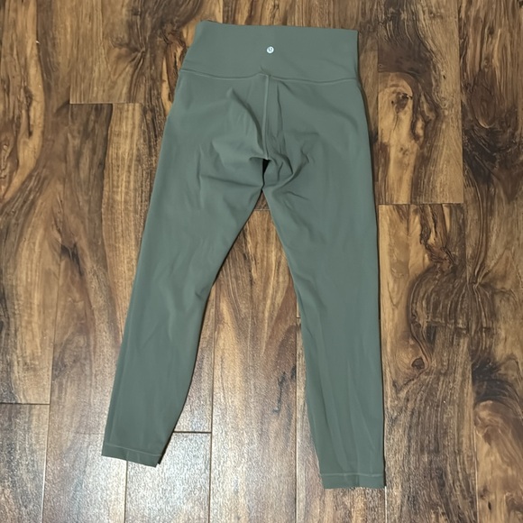 Light Green Cropped Lululemon Leggings - Picture 3 of 4